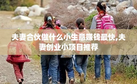 夫妻合伙做什么小生意赚钱最快,夫妻创业小项目推荐