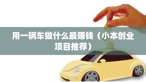 用一辆车做什么最赚钱（小本创业项目推荐）