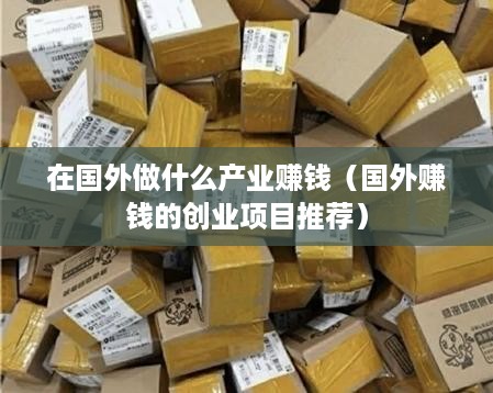 在国外做什么产业赚钱（国外赚钱的创业项目推荐）