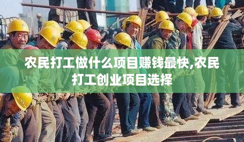 农民打工做什么项目赚钱最快,农民打工创业项目选择