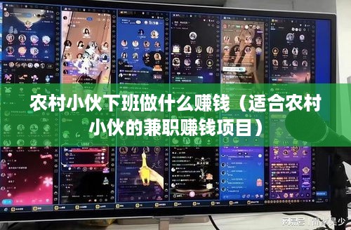 农村小伙下班做什么赚钱（适合农村小伙的兼职赚钱项目）