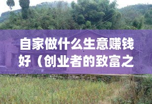 自家做什么生意赚钱好（创业者的致富之道）