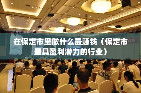 在保定市里做什么最赚钱（保定市最具盈利潜力的行业）