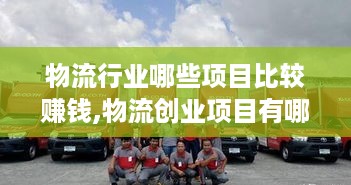 物流行业哪些项目比较赚钱,物流创业项目有哪些利润较高