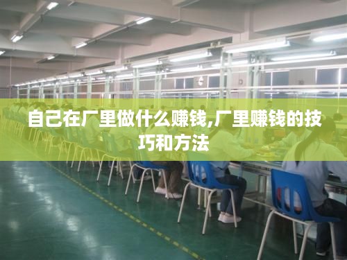 自己在厂里做什么赚钱,厂里赚钱的技巧和方法