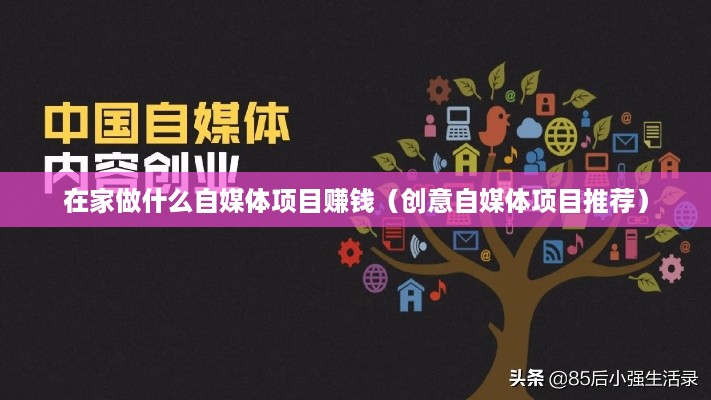 在家做什么自媒体项目赚钱（创意自媒体项目推荐）