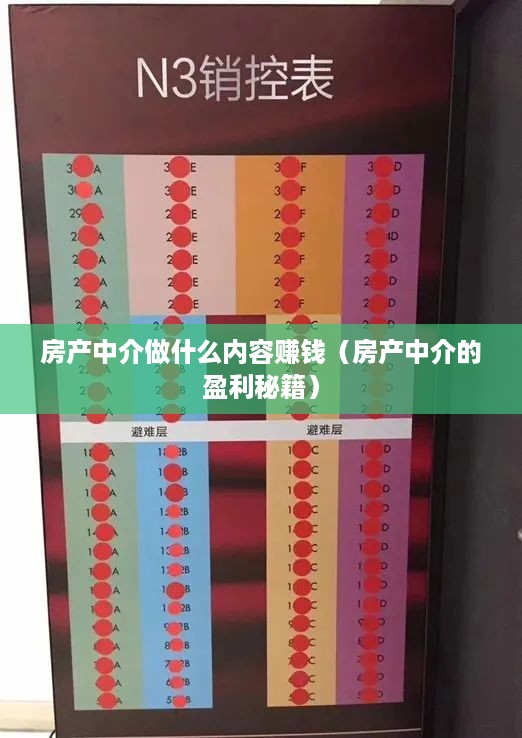 房产中介做什么内容赚钱（房产中介的盈利秘籍）