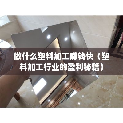 做什么塑料加工赚钱快（塑料加工行业的盈利秘籍）