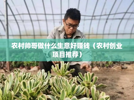 农村帅哥做什么生意好赚钱（农村创业项目推荐）