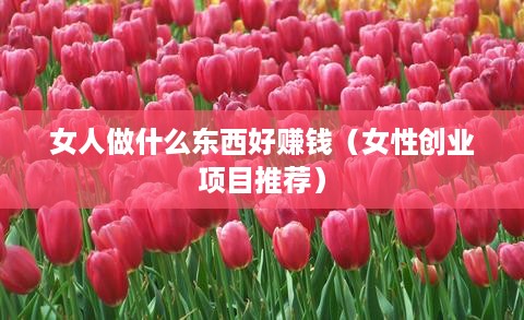 女人做什么东西好赚钱（女性创业项目推荐）