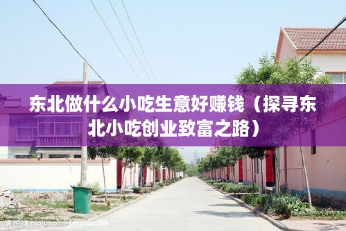 东北做什么小吃生意好赚钱（探寻东北小吃创业致富之路）