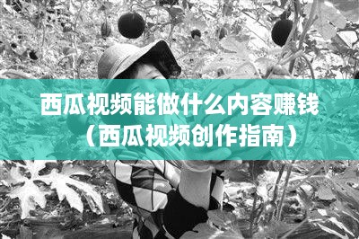 西瓜视频能做什么内容赚钱（西瓜视频创作指南）