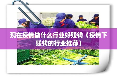 现在疫情做什么行业好赚钱（疫情下赚钱的行业推荐）