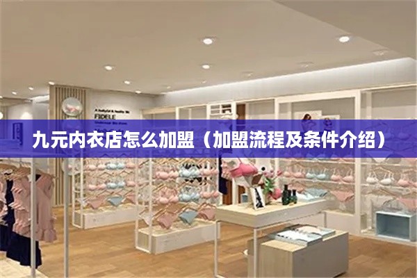 九元内衣店怎么加盟（加盟流程及条件介绍）