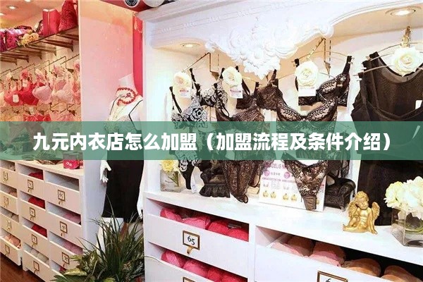 九元内衣店怎么加盟（加盟流程及条件介绍）