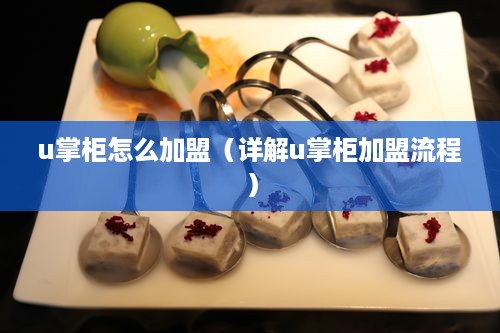 u掌柜怎么加盟（详解u掌柜加盟流程）