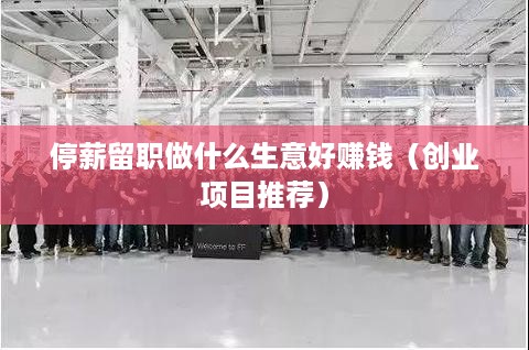 停薪留职做什么生意好赚钱（创业项目推荐）