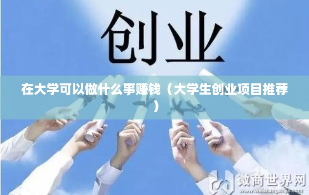 在大学可以做什么事赚钱（大学生创业项目推荐）