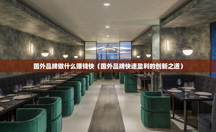 国外品牌做什么赚钱快（国外品牌快速盈利的创新之道）