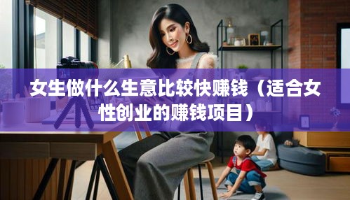 女生做什么生意比较快赚钱（适合女性创业的赚钱项目）