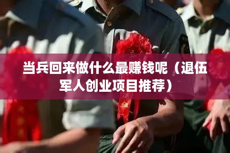 当兵回来做什么最赚钱呢（退伍军人创业项目推荐）