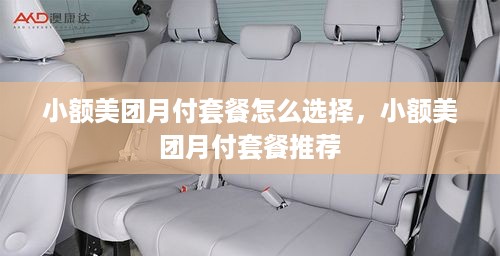 小额美团月付套餐怎么选择，小额美团月付套餐推荐