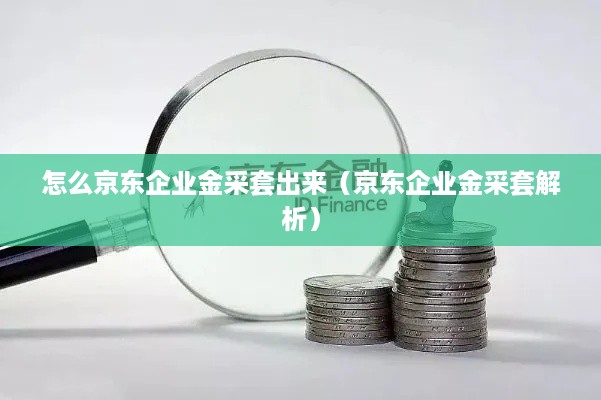 怎么京东企业金采套出来（京东企业金采套解析）