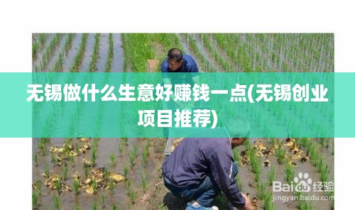 无锡做什么生意好赚钱一点(无锡创业项目推荐)