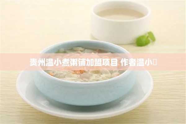 贵州温小煮粥铺加盟项目 作者温小缊