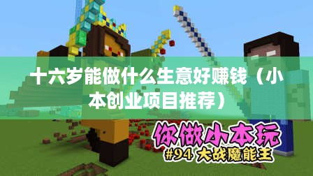 十六岁能做什么生意好赚钱（小本创业项目推荐）