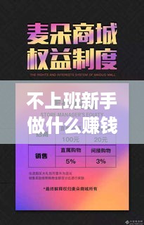 不上班新手做什么赚钱快（分享几种零基础创业项目）