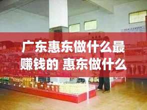 广东惠东做什么最赚钱的 惠东做什么生意好呢