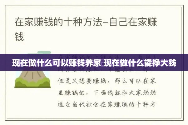 现在做什么可以赚钱养家 现在做什么能挣大钱