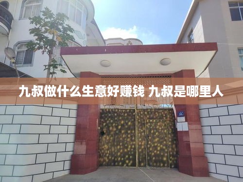 九叔做什么生意好赚钱 九叔是哪里人