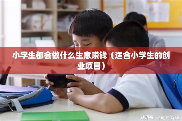小学生都会做什么生意赚钱（适合小学生的创业项目）