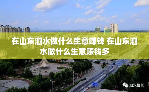 在山东泗水做什么生意赚钱 在山东泗水做什么生意赚钱多
