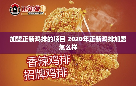 加盟正新鸡排的项目 2020年正新鸡排加盟怎么样