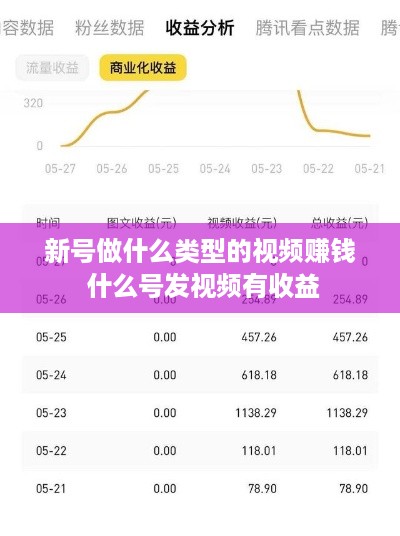 新号做什么类型的视频赚钱 什么号发视频有收益