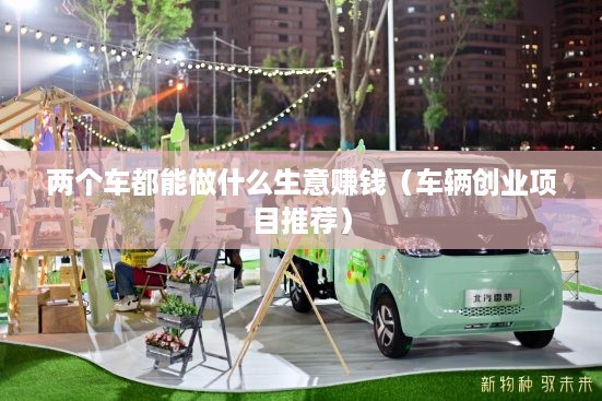 两个车都能做什么生意赚钱（车辆创业项目推荐）