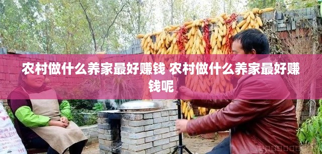 农村做什么养家最好赚钱 农村做什么养家最好赚钱呢