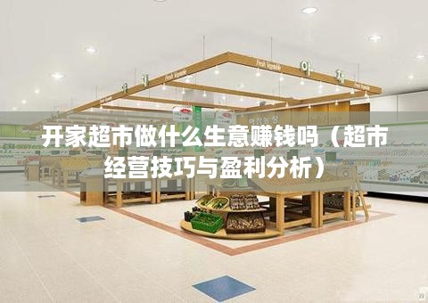 开家超市做什么生意赚钱吗（超市经营技巧与盈利分析）