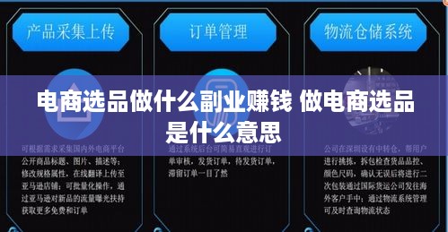 电商选品做什么副业赚钱 做电商选品是什么意思