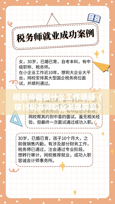 税务师能做什么工作赚钱（探讨税务师职业发展前景）