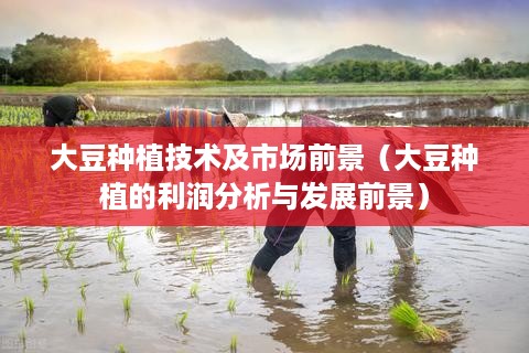 大豆种植技术及市场前景（大豆种植的利润分析与发展前景）