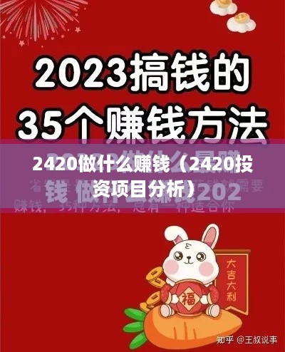 2420做什么赚钱（2420投资项目分析）