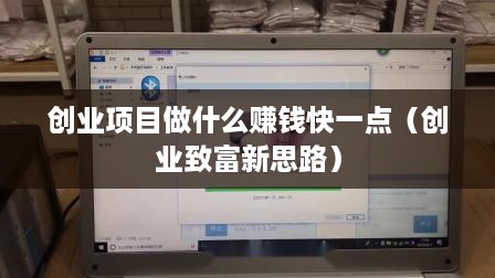 创业项目做什么赚钱快一点（创业致富新思路）