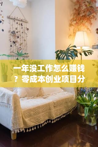 一年没工作怎么赚钱？零成本创业项目分享