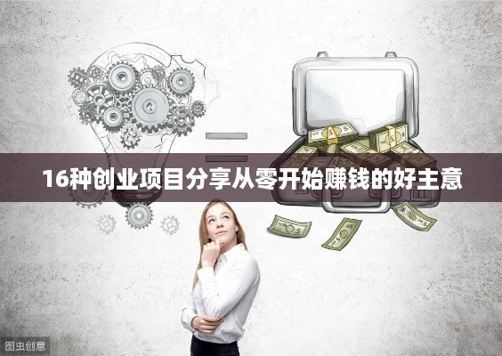 16种创业项目分享从零开始赚钱的好主意