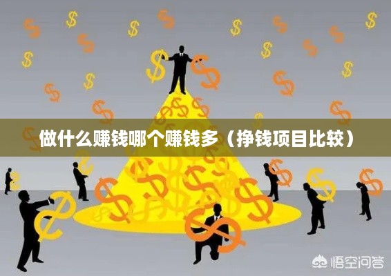 做什么赚钱哪个赚钱多（挣钱项目比较）