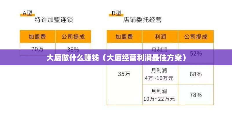 大厦做什么赚钱（大厦经营利润最佳方案）